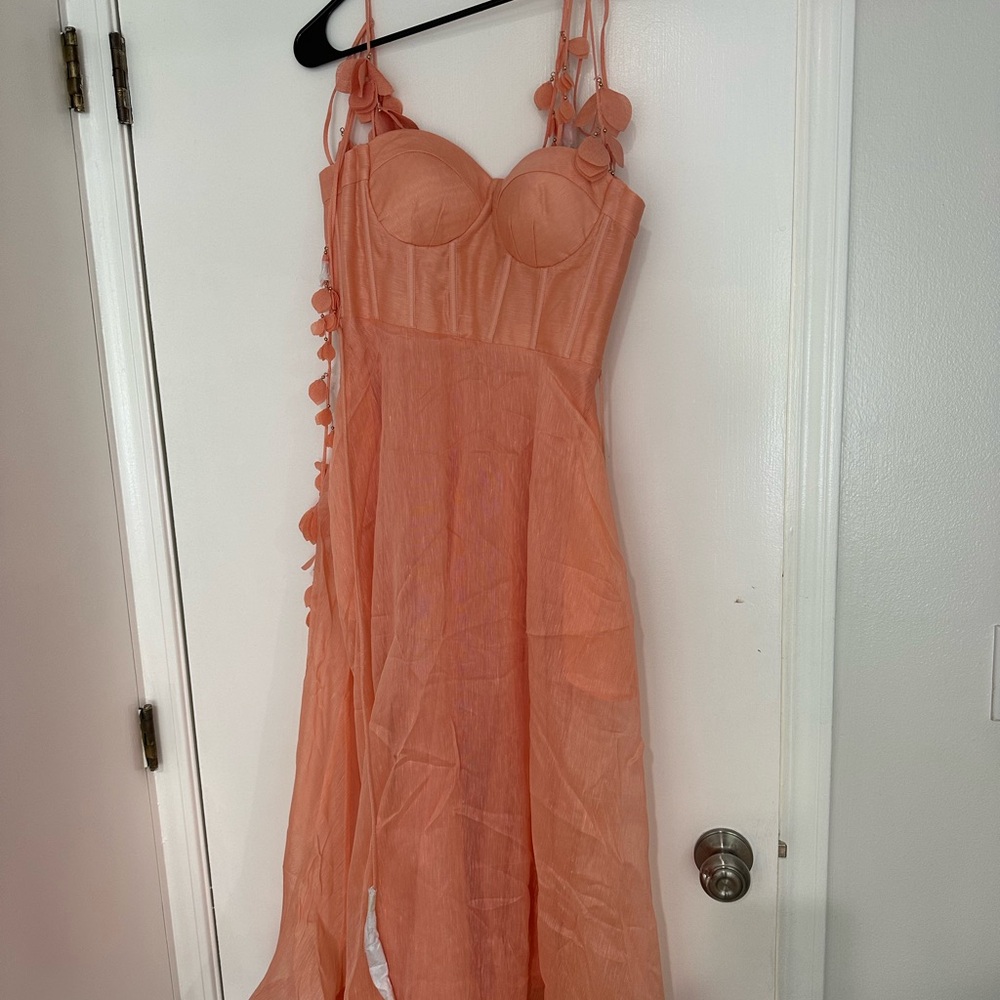 Zimmermann Coral Strap Dress